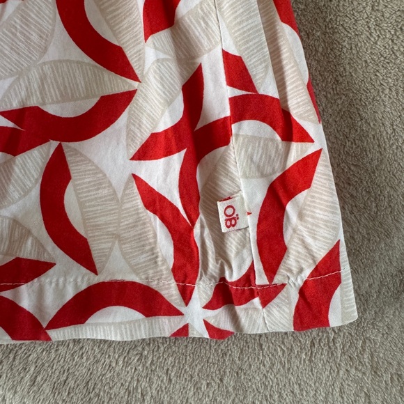 OBAIBI Girls Red & White Leaf Print Sleeveless Dress Size 3T - Picture 3 of 5